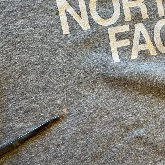 The North Face Half Dome Pullover Hoodie Mens Large Gray Kangaroo Pocket Logo - Picture 3 of 11